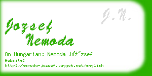 jozsef nemoda business card
